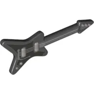 Musical Instrument Guitar Electric 'ML' Type with Pick Guard and Silver Strings and Knobs Print