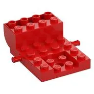 Vehicle Base, Carriage 4 x 6 x 1 2/3 with Wheel Clip Pins