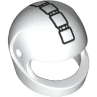Helmet, Standard with 5 Square Buttons Print