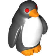 Animal, Bird, Penguin with Red Eyes Print