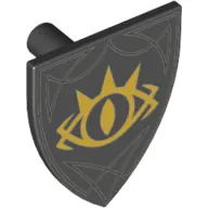 Shield Triangular with Goblin King Eye Print