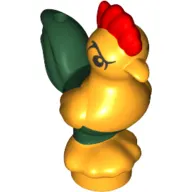 Animal, Chicken with Dark Green Tail and Red Comb Print (Moana Heihei)