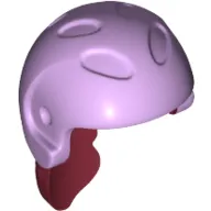 Hair and Helmet, Sports / Ski, with Dark Red Hair [1 Hole]