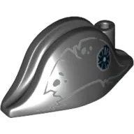 Hat Pirate Bicorne with Tattered Lines and Spots print