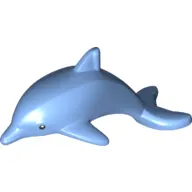 Animal, Dolphin with Black Eyes and White Pupils Print