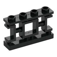 Fence 1 x 4 x 2 Ornamental Asian Lattice Square with 4 Studs