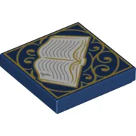 Tile 2 x 2 with Open Book Print