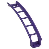Vehicle Track, Roller Coaster Ramp Large Upper Part, 6 Bricks Elevation
