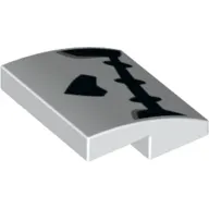 Brick Curved 2 x 2 x 2/3 with Skeleton Mouth and Nose