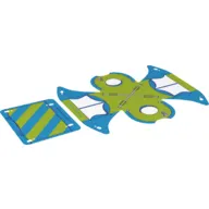 Tent and Roof, Awning Lime and Azure Print [Complete Sheet]