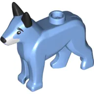 Animal, Dog, Alsatian / German Shepherd (Police Dog) with Black Nose and Ears, White Around Mouth Print