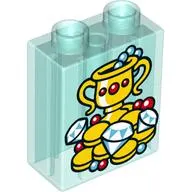 Duplo Brick 1 x 2 x 2 with Bottom Tube - Goblet, Jewelry and Coins Print