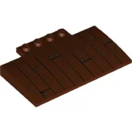 Brick Curved 5 x 8 x 2/3 with Wood Flooring Print