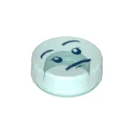 Tile Round 1 x 1 with Face Print