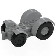 Duplo Car Base 2 x 6 Tractor with Mudguards, Light Bluish Gray Wheels