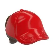 Hair and Hat / Cap, Ponytail Reddish Brown Print