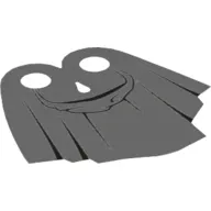 Neckwear Cape, Pleated with Hood Print [Traditional Starched Fabric]