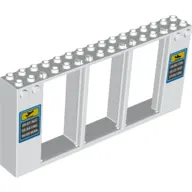 Frame 2 x 16 x 6 with Knobs with Flight Schedules print