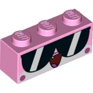 Brick 1 x 3 with Unikitty, Large Sunglasses Print