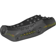 Animal Body Part, Dinosaur, Indoraptor Body with Olive Green Side Stripes and Orange and Black Spots