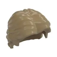 Hair Short Wavy with Center Part