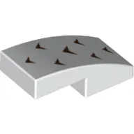 Brick Curved 2 x 1 No Studs [1/2 Bow] with 7 Arrows print