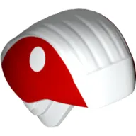 Helmet Rebel Trooper with Ear Protectors, Red Sides Print