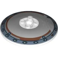 Dish 6 x 6 Inverted (Radar) with Solid Studs and Cracked Glass, Steel Rim print