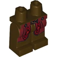 Hips and Dark Brown Legs with Dark Red Belt and Coattails, Gold and Red Trim Print (Godric Gryffindor)