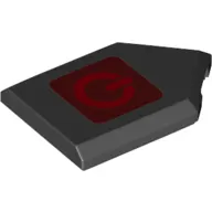 Tile Special 2 x 3 Pentagonal with Red On/Off Button print