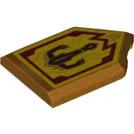 Tile Special 2 x 3 Pentagonal with Nexo Power Shield Print - Merlok Power Crossbow