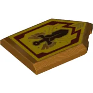 Tile Special 2 x 3 Pentagonal with Nexo Power Shield Print - Merlok Power Sword
