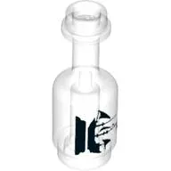 Equipment Bottle with Black Ship on Pedestal Print