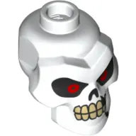 Minifig Head Special, Skull Red Eyes, Tan Teeth Print