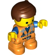 Duplo Figure Emmet, Safety Vest with Name Badge Print