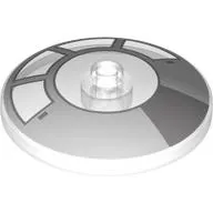 Dish 4 x 4 Inverted [Radar] with Millennium Falcon Cockpit print