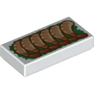 Tile 1 x 2 with Shrimp print