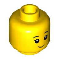Minifig Head, Closed Mouth Grin / Open Mouth Smile