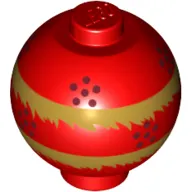 Brick Round 2 x 2 Sphere with Stud with Chinese Lampoon print