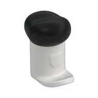 Headwear Accessory Hat with Small Pin, Tall Hat with Small Brim and Black Top