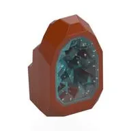 Geode / Rock with Glitter Trans-Light Blue Crystal