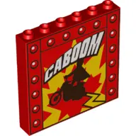 Panel 1 x 6 x 5 with 'Caboom', Dare Devil on Motor print