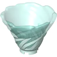 Cone Reverse, Spinner, with Marbled Trans-Light Blue Pattern