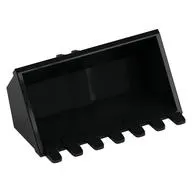 Construction Vehicle Bucket 3 x 6 with Hinge, Reinforced Center