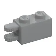 Hinge Brick 1 x 2 Locking with 2 Fingers Horizontal End, 7 Teeth