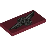 Tile 2 x 4 with Skew Harley Davidson Logo print