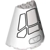 Cone Half 8 x 4 x 6 with Black Cockpit Windows print