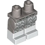 Hips with Flat Silver Legs and White Boots Pattern with White Decorative Legs