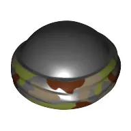 Bald Head with Tied Bandanna with Camouflage Print