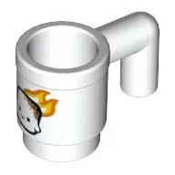 Equipment Cup / Mug with Marshmallow with Flames/Fire print